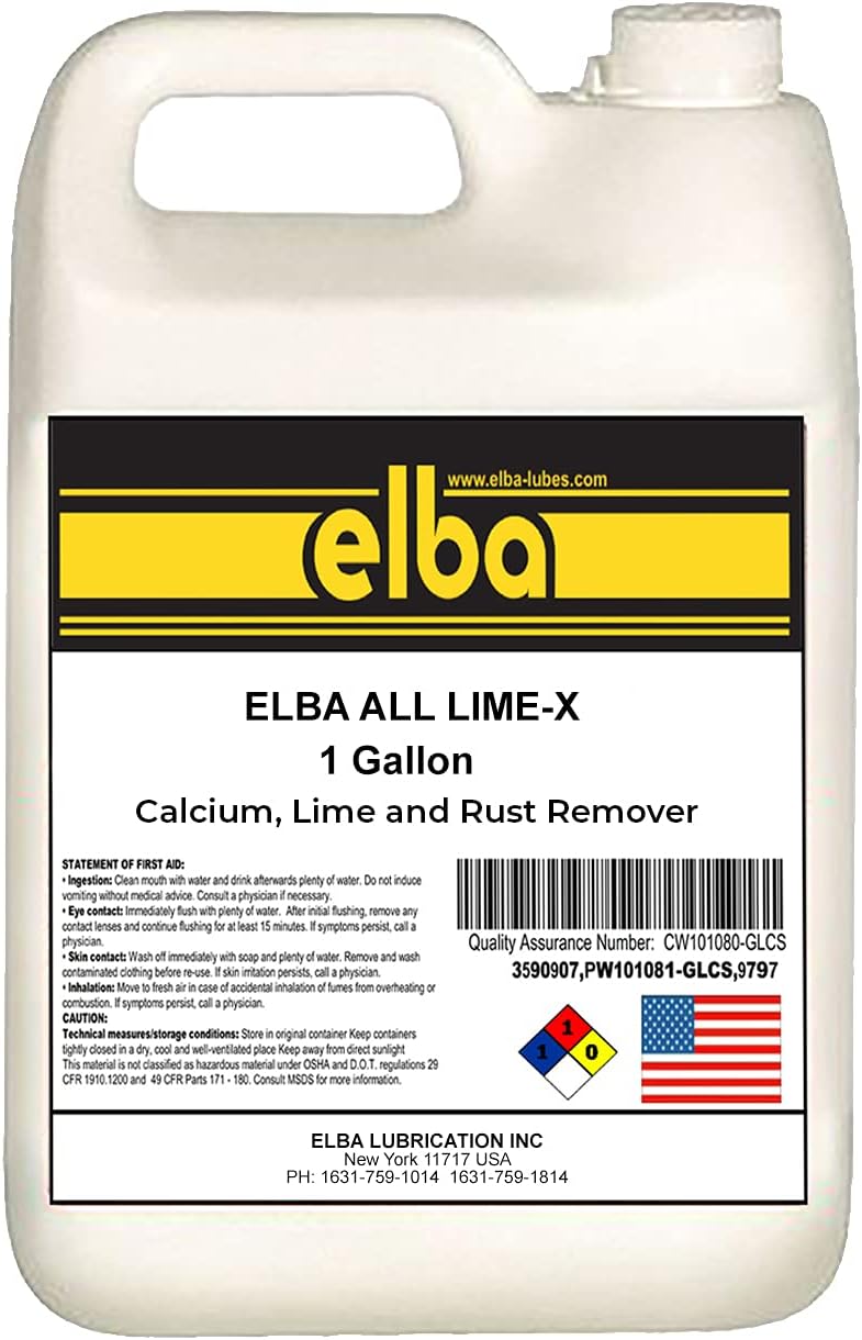 elba CALCIUM LIME SCALE, RUST AND CORROSION REMOVER. CLEANER. DESCALER.(1 GALLON BOTTLE)