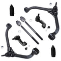 Detroit Axle - 8pc Front End Suspension Kit for 2002-2005 Jeep Liberty 2003 2004, 2 Upper Control Arms w/Ball Joints 4 Outer Inn