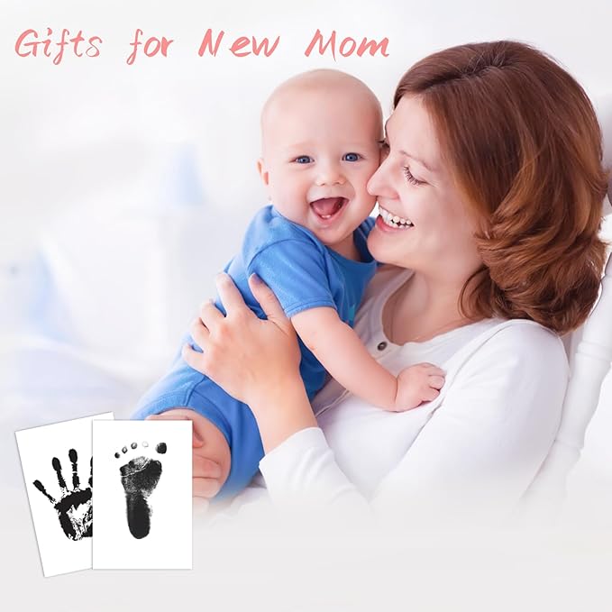 1-Pack Clean Touch Ink Pad for Baby Handprints and Footprints, Baby Footprint Kits,Inkless Hand and Footprint Kit,No Mess Ink Pad for Baby Hand and Footprints,Baby Shower Gifts for New Moms