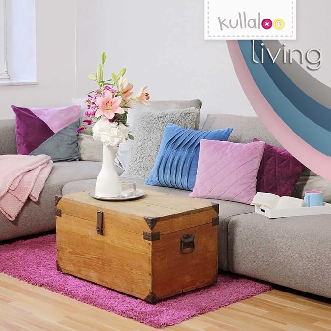 kullaloo Plush Fabric | Solid Dusk Blue Minky Fabric for Sewing (Pack of 2) | Super Soft Cuddle Material | 39.5x29.5 | Plushies, Baby Blankets, Pillows, Dog Beds, Cat Beds, Baby Accessories, Apparel