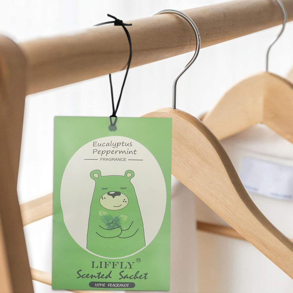 14 PCS Eucalyptus Peppermint Scented Sachets for Drawers and Closets Long-Lasting Gift Box