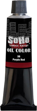 Soho Urban Artist Oil Paint - Purple Red, 170 ml Tube - Best Valued Oil Colors for Painting, Excellent Pigment Load