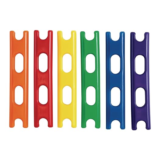 Environments 6.25 inch Chunky Construction Bars, 36 Pieces, Building Blocks, Manipulatives, Early STEM, Educational Toy, Ages 18 Months and Up