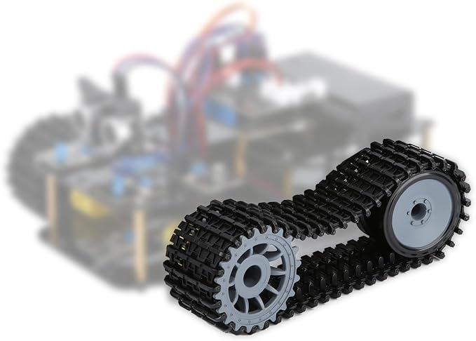 Smart Car kit Functions STEM Coding for Ages 13-16,16+ Tank Expansion Pack (Without Car-QD004