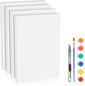 LuckyFoam White 4 Pack 12x7.5x1 inch Foam Sheets 1 Inch Thick Polystyrene Rectangles XPS Foam Board Craft for Insulating DIY Modeling Art Supplies