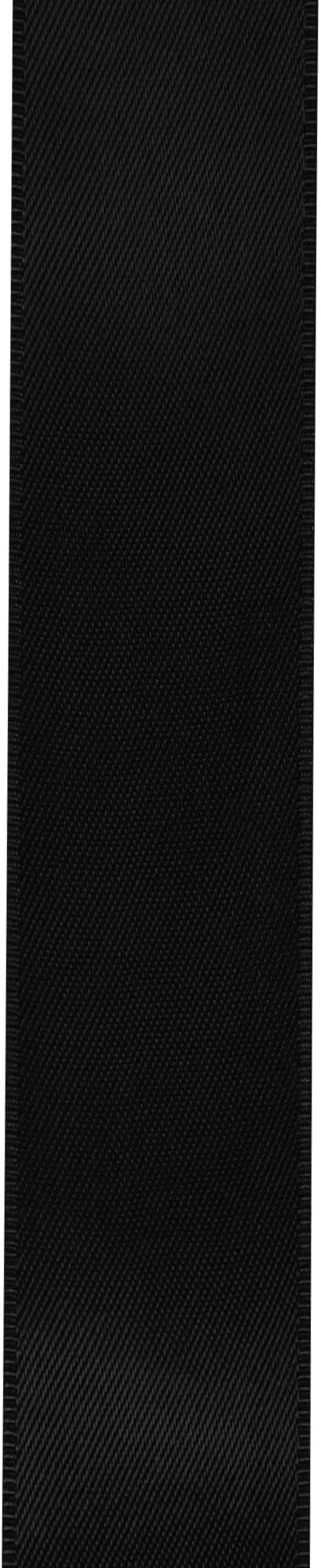 LIUYAXI Black Double Faced Satin Ribbon, 1-1/2" X Continuous 50 Yards, Ribbons Perfect for Gift Wrapping Wedding DIY Craft Bow Making & Other Projects