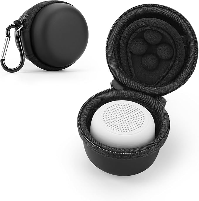 Carrying Case for Babelio White Noise Machine, Mini Sound Machine Protective Compact Traveling Storage Bag, Scratches Shockproof Waterproof (Only Case) (Black, S)