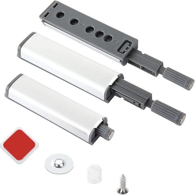 20Pack Push to Open Door Catch, Heavy Duty Touch Latch, Magnetic Push Latches Kitchen Door Push Release Latch for Cabinet for Kitchen Closet Door Closing & Drawer Closure Pop Out