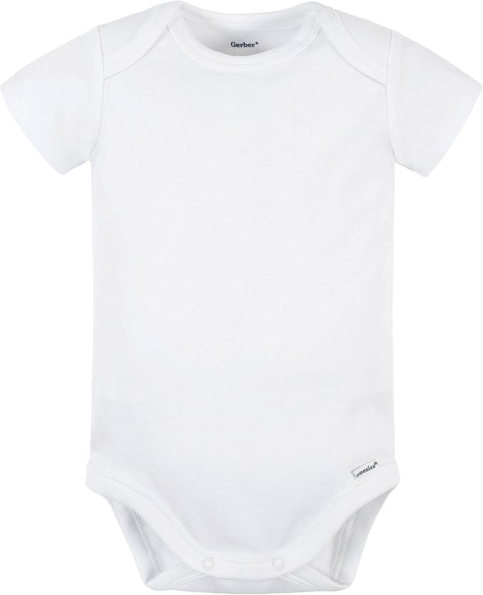 Gerber baby-boys 5 Pack Onesies Multi-packs Bundle Interlock 180 Gsm