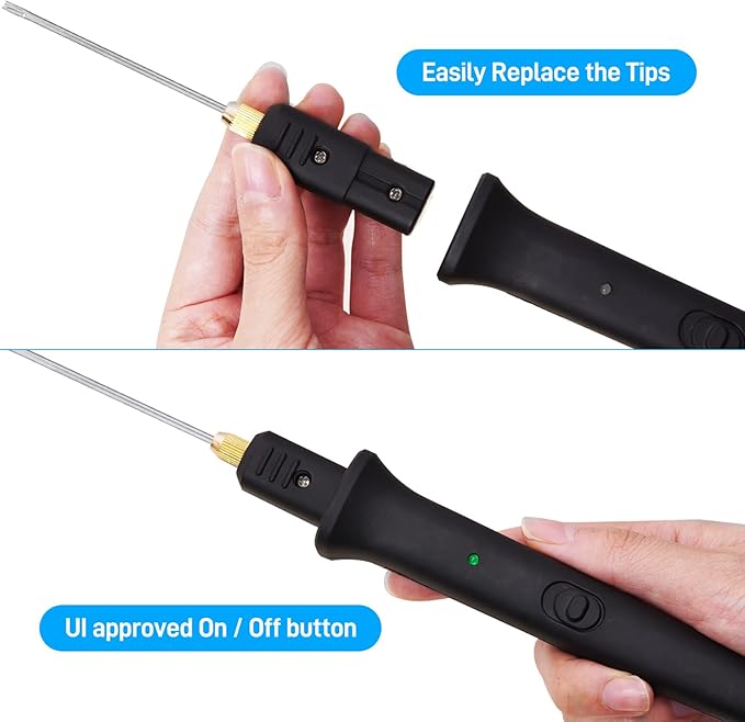Hot Wire Foam Cutter, 4 in 1 Electric Hot Knife Foam Cutting Tool, 100-240v / 18w Styrofoam Cutter with Marker Pen