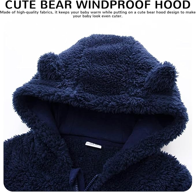 Baby Boy Girl Snowsuit Winter Warm Clothes Coat Infant Jumpsuit Toddler Outfit