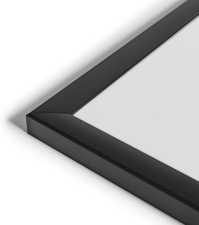 U Brands Magnetic Dry Erase Board White Board, 24" x 18" Inches, Black Wood Frame (307U00-01)