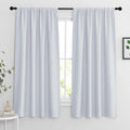 RYB HOME White Room Darkening Curtains for Bedroom, Thermal Insulated Curtains and Drapes Small Window Decor Privacy Shades for Kitchen Farmhouse Closet, W42 x L63 inch, 2 Panels