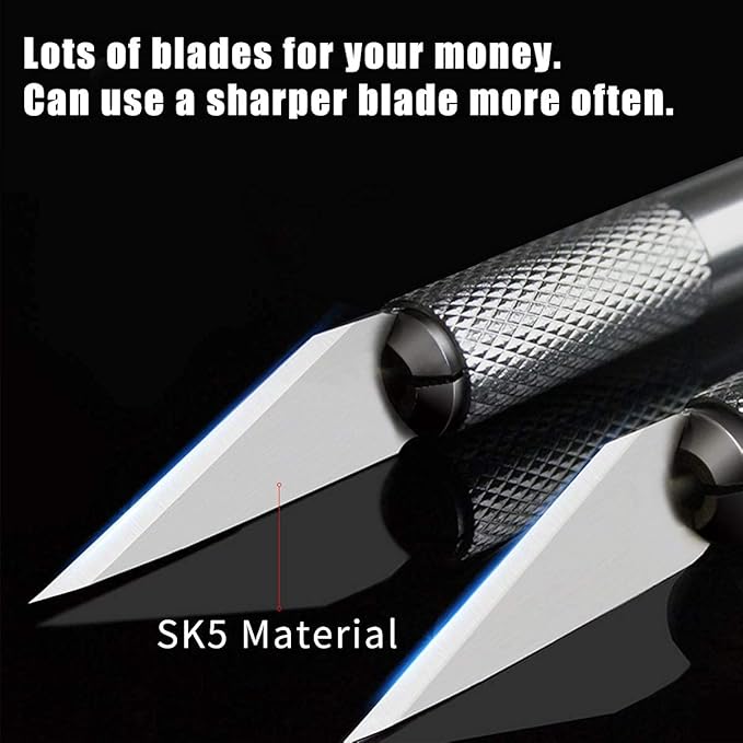 DIYSELF 300 PCS Exacto Knife Blades 11, High Carbon Steel Exacto Blades, Craft Knife Blade, #11 Exacto Knife Refill Blade with Storage Case for Scrapbooking, Stencil