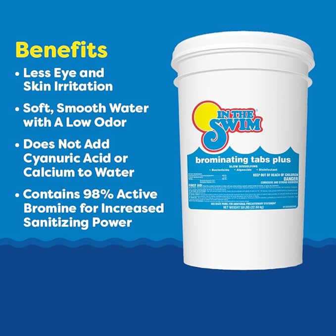In The Swim Bromine Plus and Alkalinity Increaser - 50 Pounds of Bromine - 50 Pounds of Alkalinity Increaser