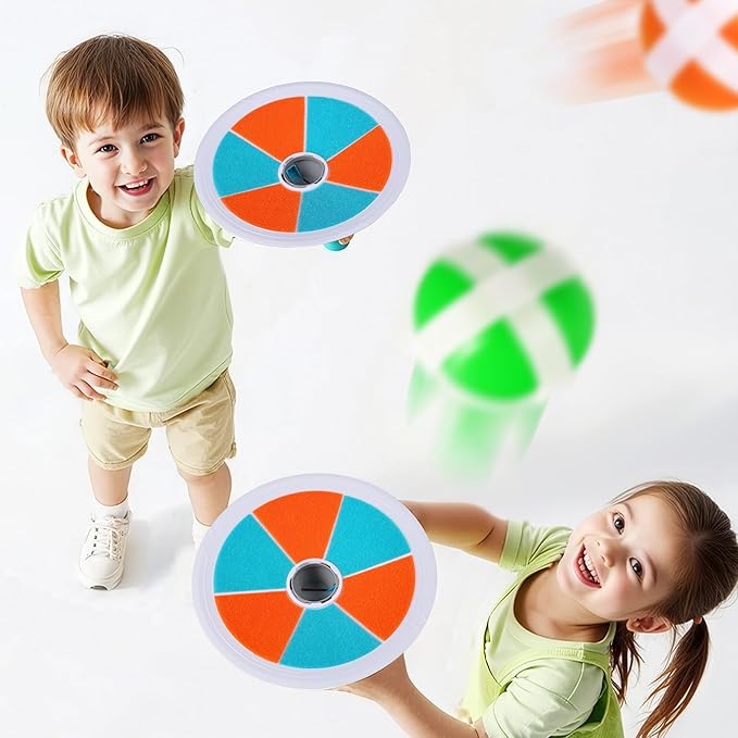 iPlay, iLearn Pop Stick Ball Game Outdoor Toys for Kids, Toss Chase Launching Ball Sports Game for Child Boys, Outside Yard Fun Family Activity, Cool Brithday Gifts for 3 4 5 6 7 8-12 Year Old Girls