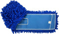 KLEEN HANDLER 24 Inch Microfiber Dust Mop, Medium Washable Commercial, Sweeper, Janitorial Head Replacement, Push Mop Broom, Blue