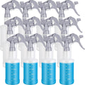 Eccliy 12 Pcs 16 Oz Plastic Spray Bottle, Adjustable Empty Reusable Sprayer for Cleaning, Planting, Water, Bathroom and Kitchen, BBQ, Commercial and Residential(Pure Grey Clear,Measurement)