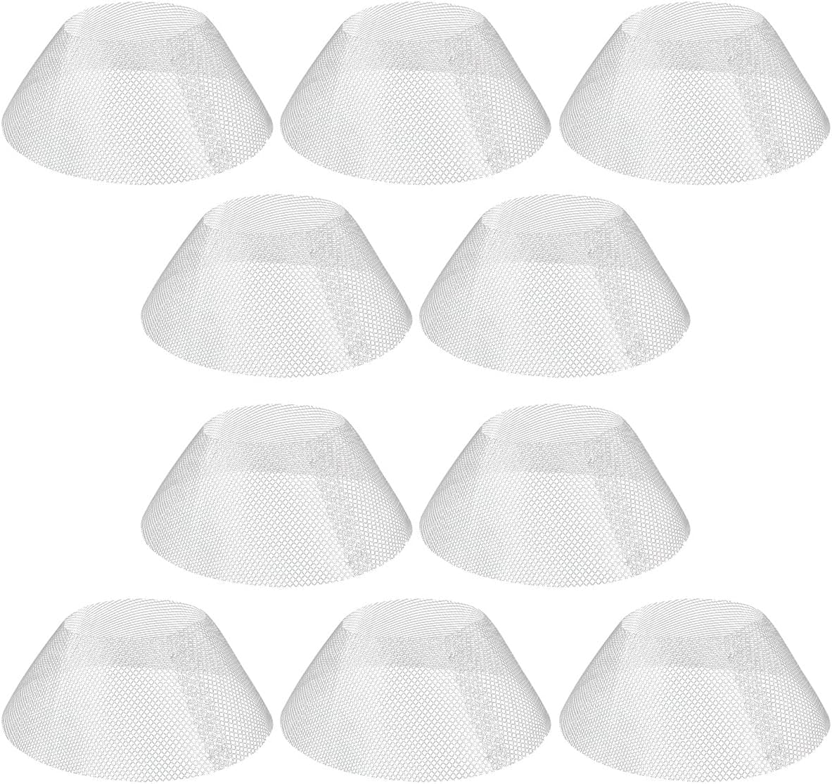 10 Pcs Round Range Hood Filters Filter Replacement Grease Net for Kitchen Range Hood (19 cm in diameter), ZY-Filter Net-10pcs