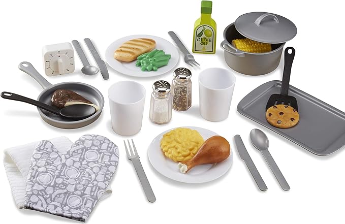 Melissa & Doug 22-Piece Play Kitchen Accessories Set - Utensils, Pot, Pans, and More Melissa & Doug 22-Piece Play Kitchen Accessories Set - Utensils, Pot, Pans, and More