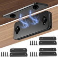 Ultra Thin Cabinet Door Magnets Catch,Magnetic Door Catch,Cabinet Latch Magnetic Closures for Kitchen Closet and Cupboard Wardrobe (Black Magnetic 4P)