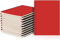 Yahenda 18 Pcs Spiral Notebook Bulk A5 Journal Lined 8.3'' x 5.5'' Writing Composition Paper Small Notepad Subject Notebook for Students Office Business Back to School Supplies (Red)