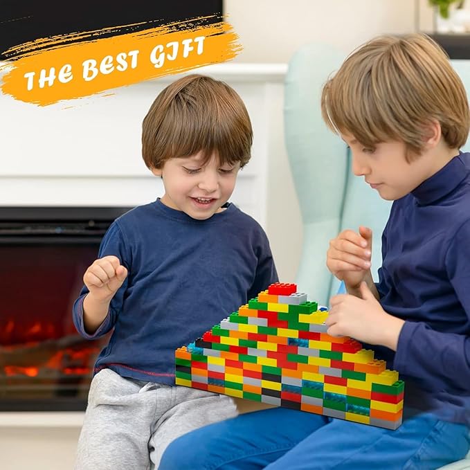 300 Piece Green Bricks Bulk Assortment Pack, Brick Accessories for Building with 12 Size, Compatible with Lego Parts and Pieces