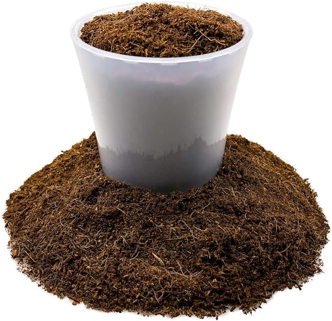 Premium Organic Coconut Coir Mix for Home Gardening - All Natural Soil Amendment - PH Balanced and Double Washed Coco Coir by Gardenera (2 Quart Bag)