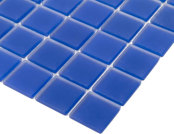 Glass 1x1 Mosaic 0.97 sq ft/Piece Pack of 1,Penny Round Glass Mosaic Tile 1"x1" Aqua –Glossy Waterproof Mesh Backed Wall Tile – NOT Peel and Stick – Kitchen Backsplash Bathroom Shower Pool Spa Accent