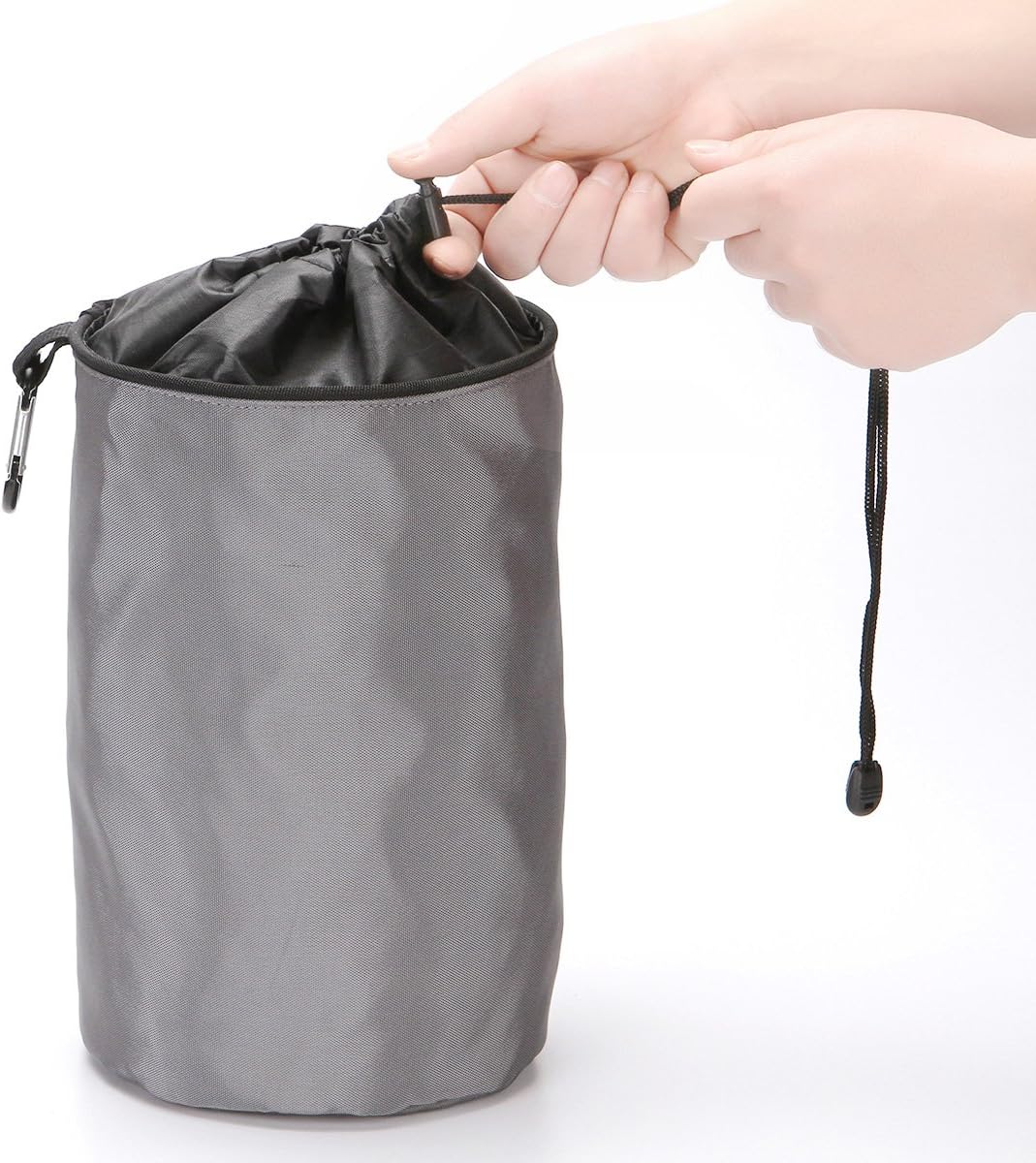 Clothespins Bag Hanging Clothesline Peg Organizer Storage Bags,Dust-proof (Grey)
