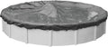 Robelle 24 ft Ultimate Charcoal Winter Pool Cover for Above Ground Pools, 4 ft Overlap (28 ft Cover Size), Solid 14 x 14 Scrim, 5.2 oz/yd2, 20-Year Warranty, Style: 5124-4