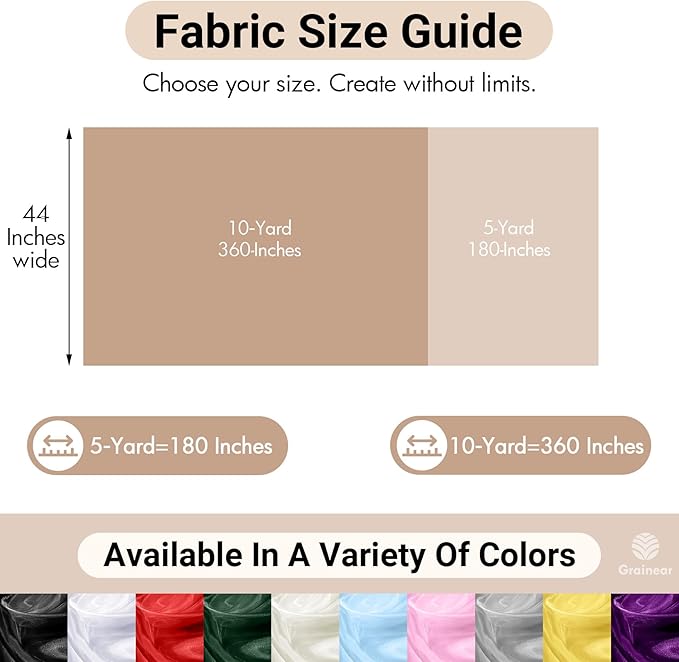Black Organza Fabric – 44" x 10 Yards Wide Crystal Sheer Tulle for Wedding Decorations, DIY Sewing, Drapes, Party Backdrops, Chair Sashes & Gown Overlays – Lightweight & Elegant