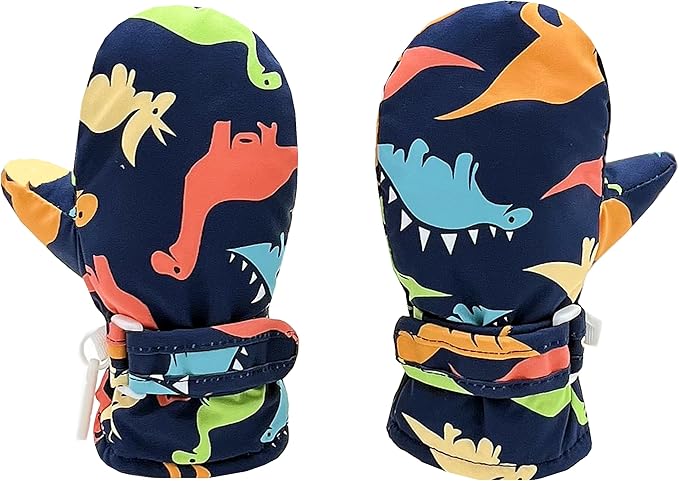 Toddler Gloves Kids Mittens Winter Warm Lined Fleece Gloves Waterproof Snow Baby Mitten for Boys Girls