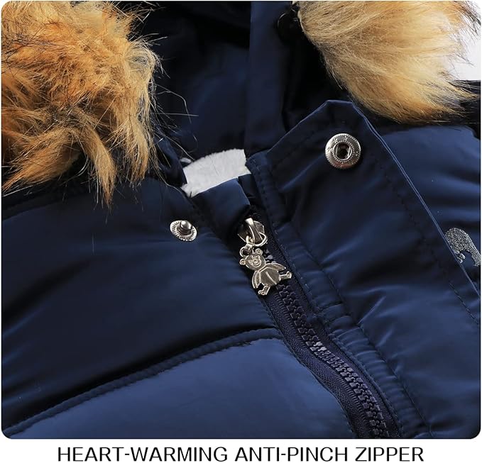 Baby Girl Winter Snowsuit Toddler Jacket Clothes For Boy Infant Jumpsuit Hoodied