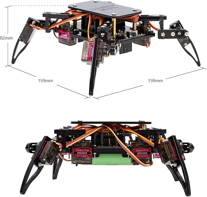 STEM Robotics Science Kits for Adults, ESP8266 Spider Robot Building Kit, App Remote Control, Walking Crawling Fun Educational Toy for 12 + Year Old Boys, Girls, Teens, Adults Unique Gifts