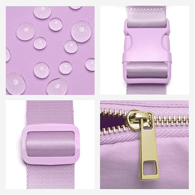 Gitus Gifts for 8 9 10 11 12 Year Old Girls Belt Bag Fanny Pack Crossbody Bags with Initial Letter Patch Cute Stuff Birthday Gifts for Teen Girls Women Personalized Trend Stuff (Lavender-S)