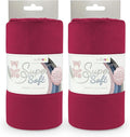 kullaloo Plush Fabric | Solid Burgundy Minky Fabric for Sewing (Pack of 2) | Super Soft Cuddle Material | 39.5x29.5 | Plushies, Baby Blankets, Pillows, Dog Beds, Cat Beds, Baby Accessories, Apparel
