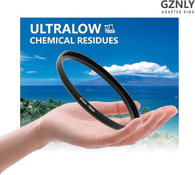 49mm to 72mm Step-up Adapter Rings Filter Adapter Black Metal Step Down Filter Ring Adapter Compatible with All Brand UV CPL ND Camera Lens Filter Stepping Rings (49mm-72mm)