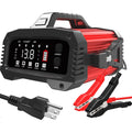 E-FAST 25A Smart Car Battery Charger, 12V/24V Automatic Automotive Battery Maintainer & Desulfator with 200s Booster Mode - Adju
