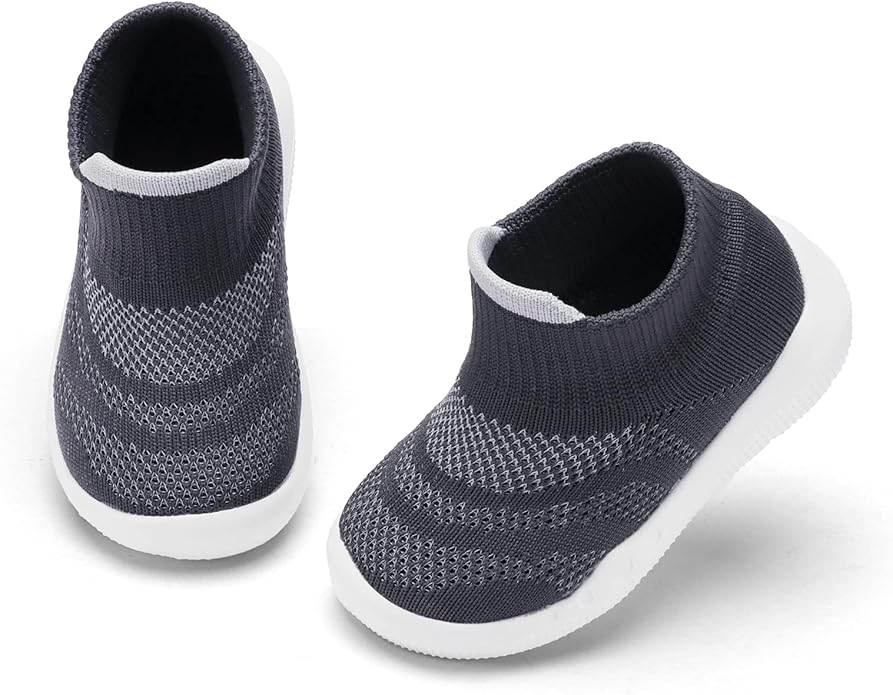 Engtoy Baby Shoes & Socks - Non-Slip Breathable Slippers with Soft Rubber Sole - Baby Boys & Girls Slip On Sneakers