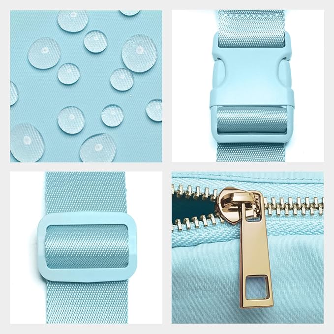 Gitus Gifts for 8 9 10 11 12 Year Old Girls Belt Bag Fanny Pack Crossbody Bags with Initial Letter Patch Cute Stuff Birthday Gifts for Teen Girls Women Personalized Trend Stuff (Icing Blue-Q)