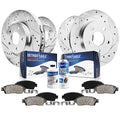 Detroit Axle - Brake Kit for 2003-2007 Subaru Impreza 2005-2006 Saab 9-2X Replacement 10.91    inch Front & 10.47 inch Rear Dril