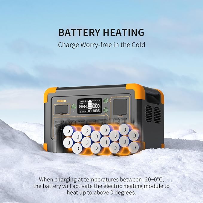 pecron Solar Generator E1000LFP with 2x300W Solar Panels, 1024Wh/1800W LiFePO4 Battery Backup, Portable Power Station Expandable to 4097Wh, Fast Charging Power Station for Emergencies, Camping, RV