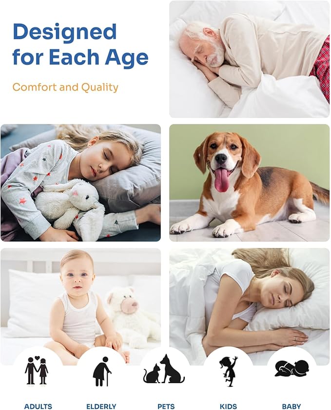 Washable Bed Pads 36" x 52" - 6 Pack, Grey, Waterproof Bed Pads for Incontinence, Bed Wetting Pads for Bed, Sofa, Floor, Resuable Underpads for Adults, Seniors, Pet