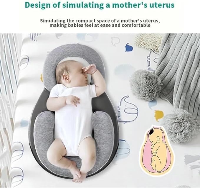 Baby Lounger Pillow for Infant Support Cushion Reflux Breastfeeding Pillow, Bottle Feeding, Tummy Time