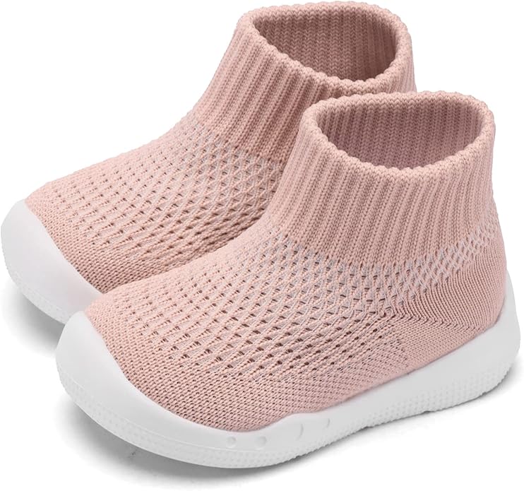 Engtoy Baby Shoes & Socks - Non-Slip Breathable Slippers with Soft Rubber Sole - Baby Boys & Girls Slip On Sneakers