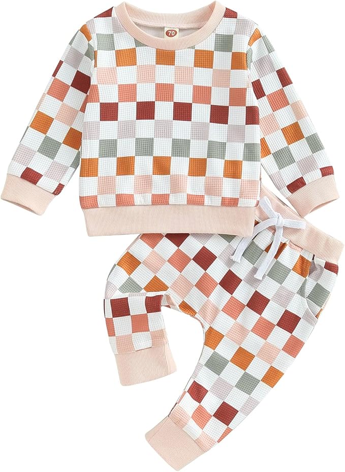 0-4T Toddler Boy Girl Halloween Outfit Fall Clothes Ghost Long Sleeve Sweatshirt Top Pants Baby Halloween Clothes