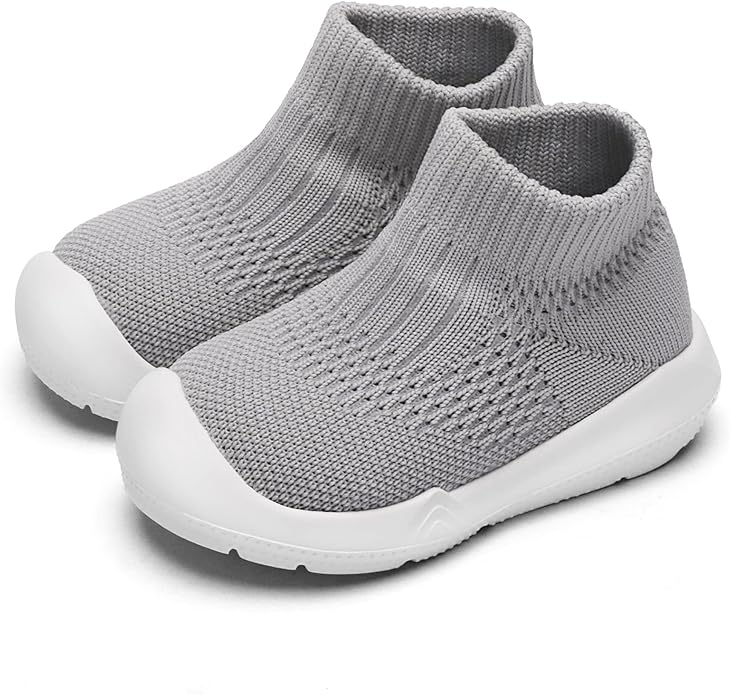 Engtoy Baby Shoes & Socks - Non-Slip Breathable Slippers with Soft Rubber Sole - Baby Boys & Girls Slip On Sneakers
