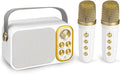 Mini Karaoke Machine for Kids Adult, Portable Bluetooth Karaoke Speaker with 2 Wireless Microphones for Home Party, Great Gifts for Boys and Girls Ages 4, 5, 6, 7, 8,9,10,11, 12+ Years Old