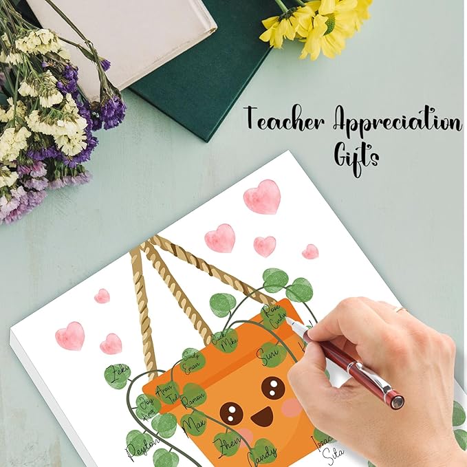 Thank You Teacher Gift, Teacher Appreciation Gift for Women, Student Homemade Souvenir, Creative Art Souvenir, Suitable for Desktop Wall Ornaments
